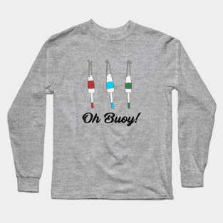 Oh Buoy Nautical Graphic Long Sleeve T-Shirt